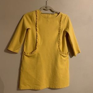 Janie and Jack yellow dress- quarter length sleeves